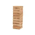 Giant Jenjo tumbling tower with wooden blocks