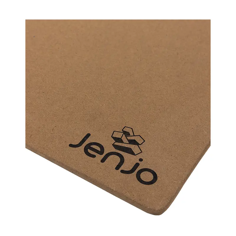 brown wooden board with jenjo logo