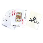 deck of cards with 9cm in height and 6cm in width
