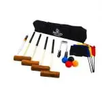 A Group Of Championship Croquet Equipment