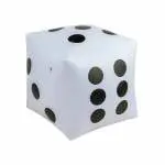 A Giant White Inflatable Die