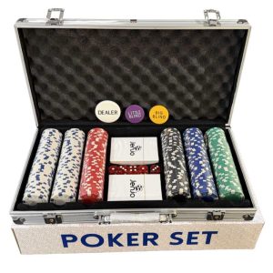 set of poker set with two decks of jenjo playing cards