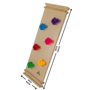 Wooden rock climbing frame with 120cm length
