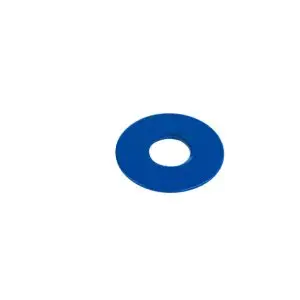 one blue metal ring