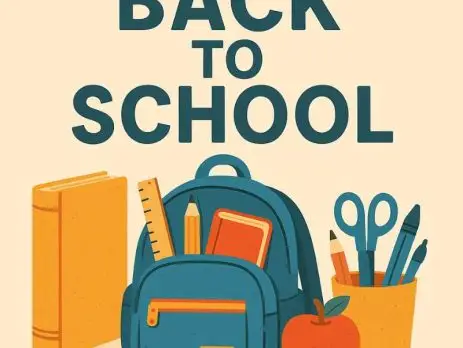 Back To School With bag and book