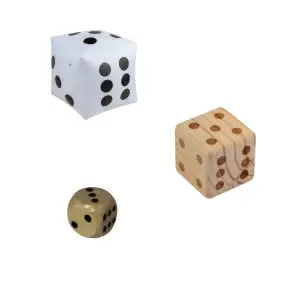 a range of dice