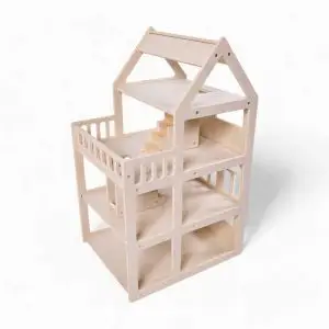 large 4 level wooden doll house