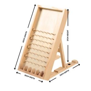 Wooden Plinko with measurements